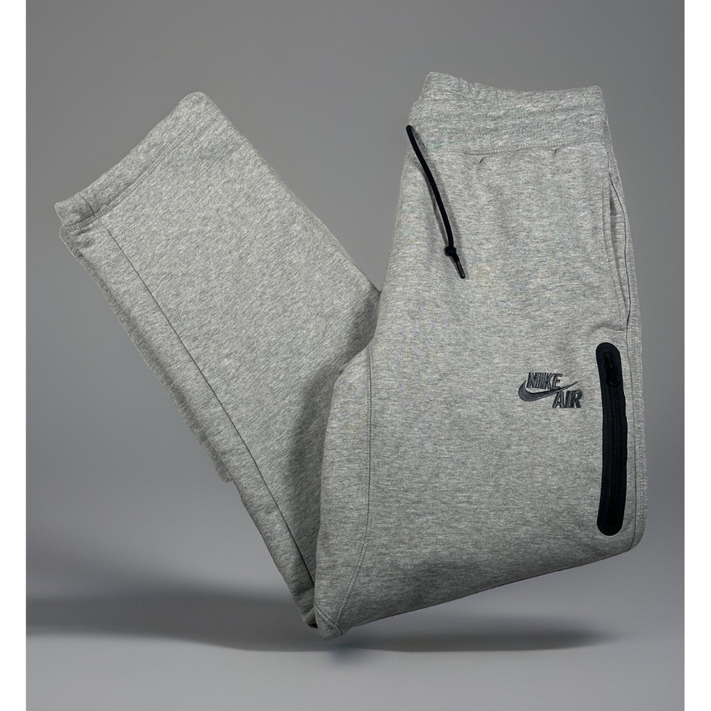 Nike Air Pivot Sweatpants Men's M Gray Fleece Joggers Cinch Hem 631900-064